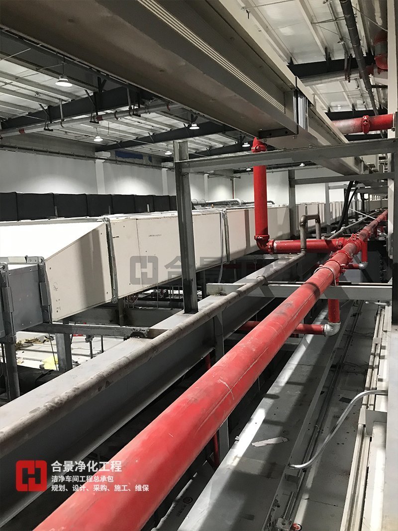 鋰電池?zé)o塵車(chē)間廠(chǎng)房建設(shè)施工中